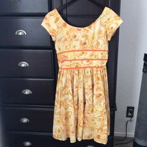 Handmade Yellow Rose Dress